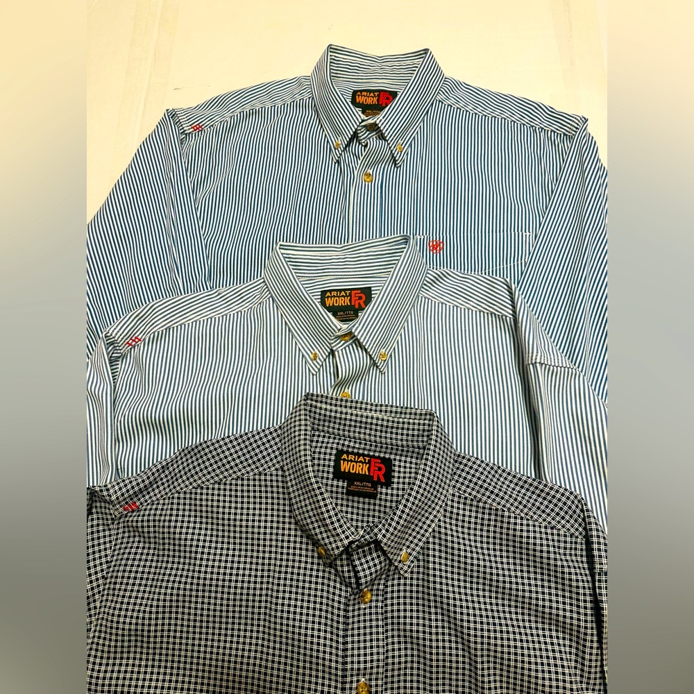 Ariat Work Men's FR bundle of 3 Button-Down Shirt size XXL